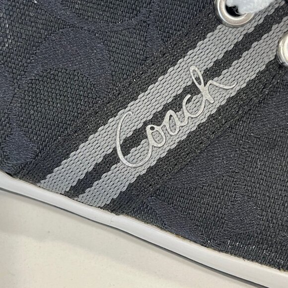 Coach Folly Black/White Low Top Sneaker - size 9 - Picture 9 of 11